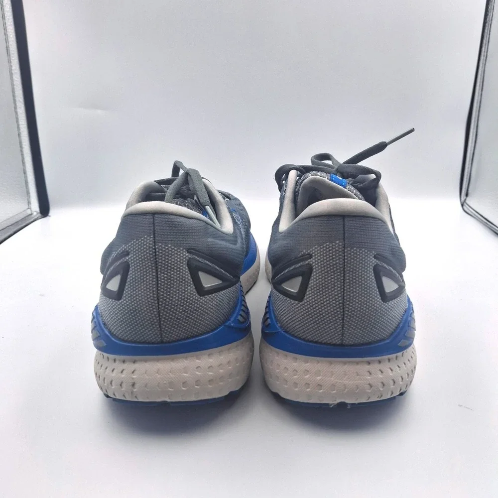 Brooks Glycerin GTS 19 Mens Size 12 Wide 2E Grey Blue Running Shoes